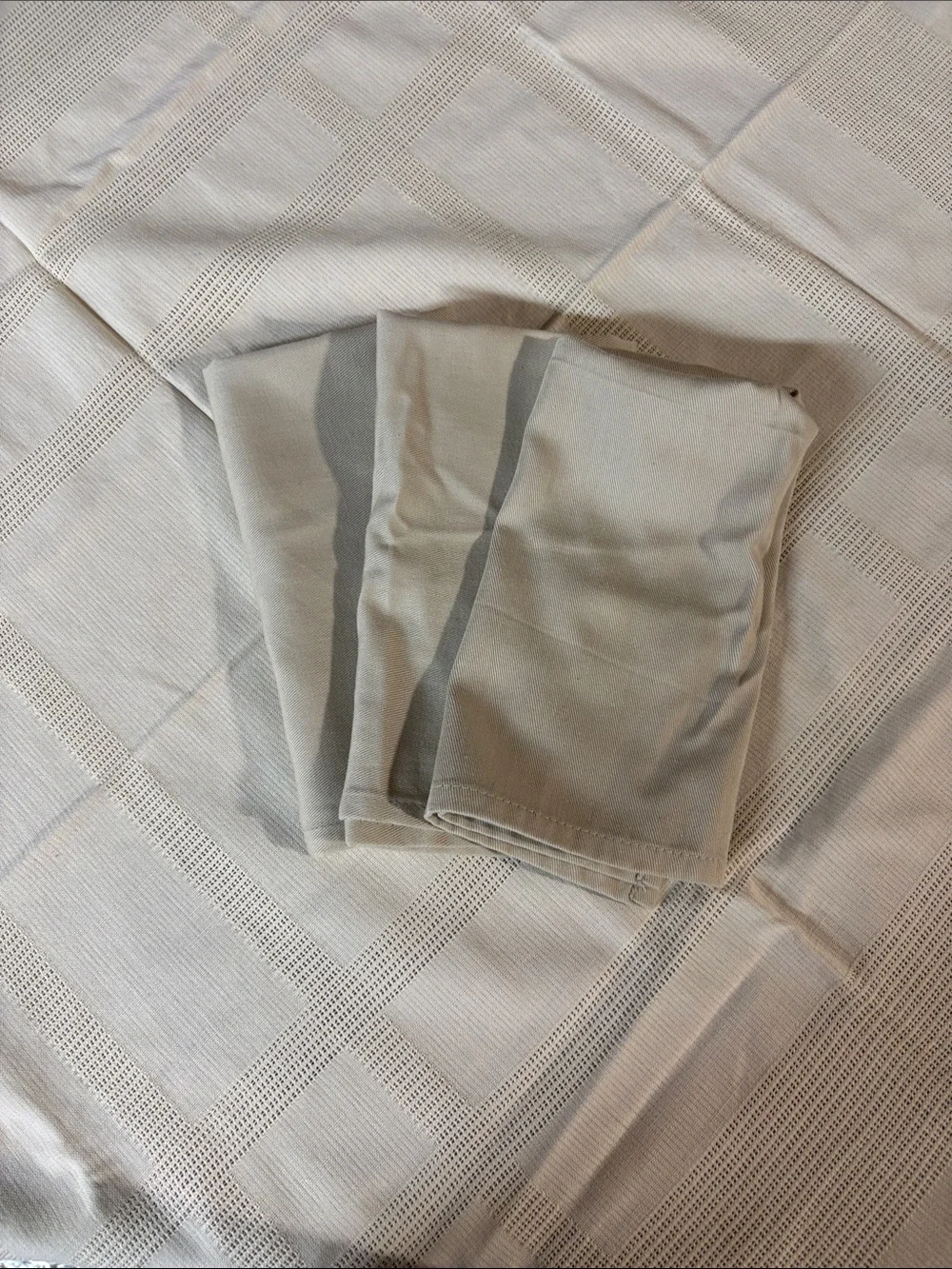 (8) Beige Table Linen Napkins